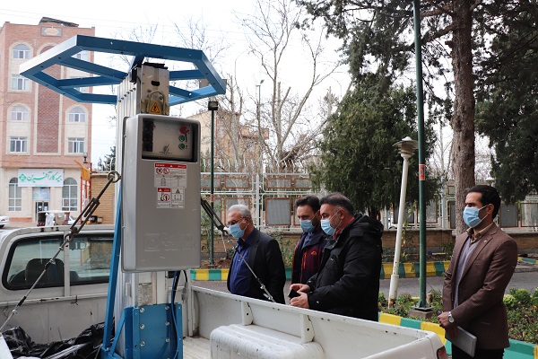 شرکت توزیع نیروی برق استان لرستان به دستگاه مونوپل مجهز شد 